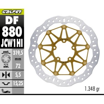 disco de freno w floatech 320x5 5mm kashima