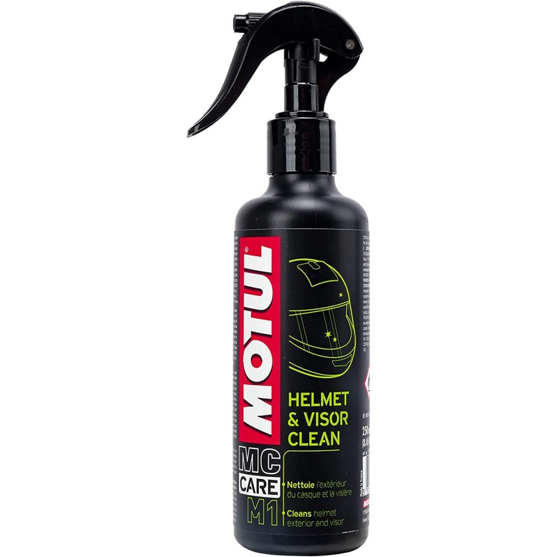 limpiador cascos motul m1 helmet visor clean 0 250l 102992