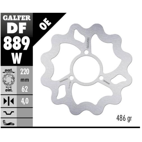 disco freno moto galfer wave fijo 220x4mm df889w