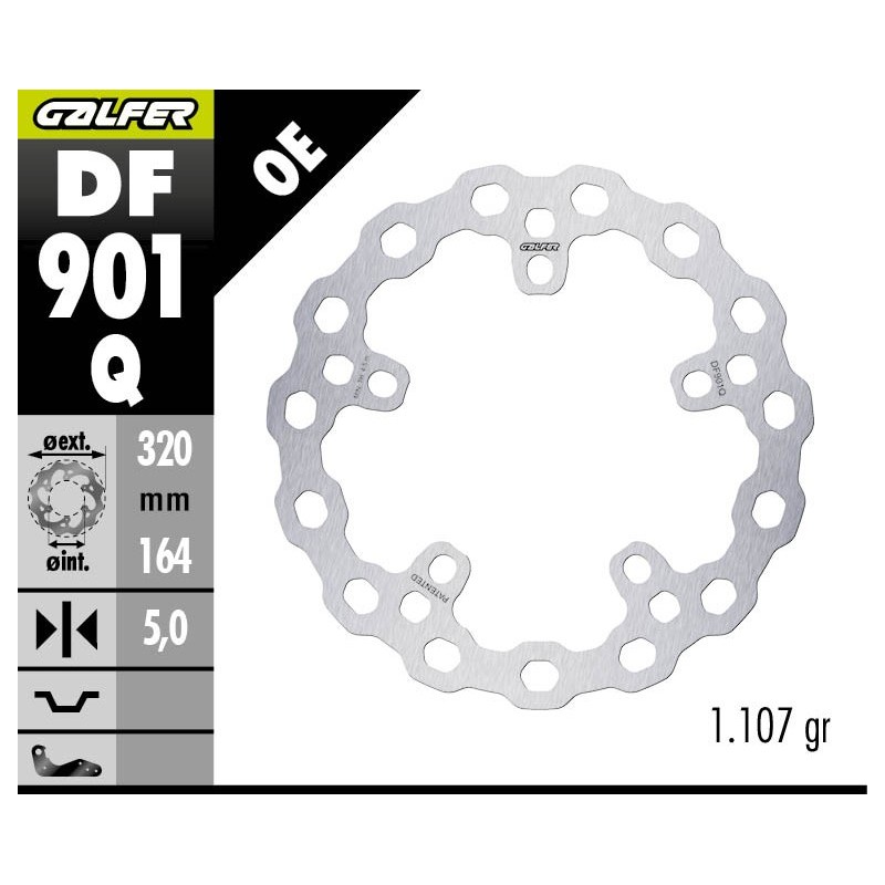 disco freno delantero galfer cubiq df901q harley touring my23 24 320x5