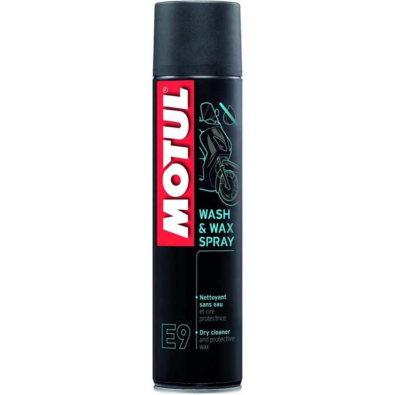 limpiador moto motul e9 wash wax spray 0 400l 103174