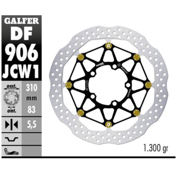 disco freno moto galfer wave flotante df906jcw1g0