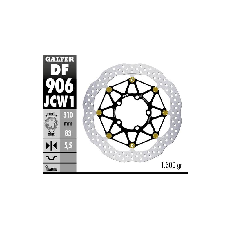 disco freno moto galfer wave flotante df906jcw1g0