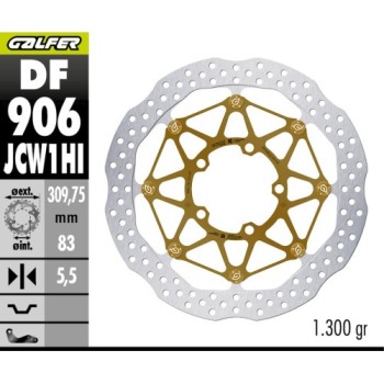 disco de freno galfer w floatech 310x5 5mm kashima cometicion uso exclusivo