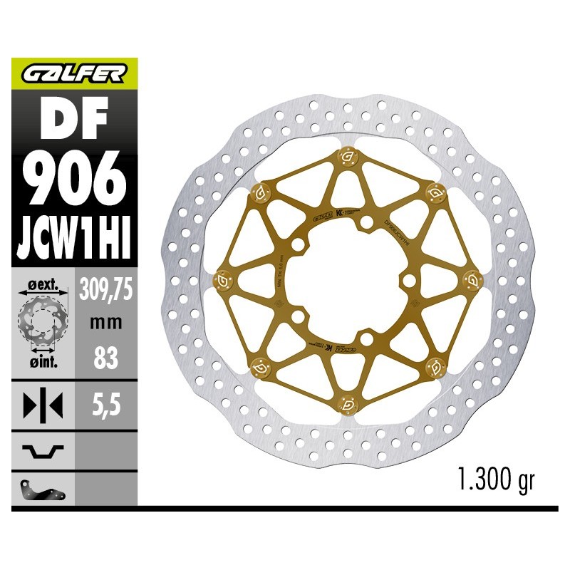disco de freno galfer w floatech 310x5 5mm kashima cometicion uso exclusivo