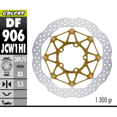 disco de freno galfer w floatech 310x5 5mm kashima cometicion uso exclusivo