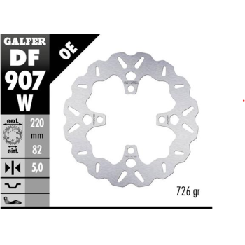 disco freno moto galfer wave fijo 220x5mm df907w