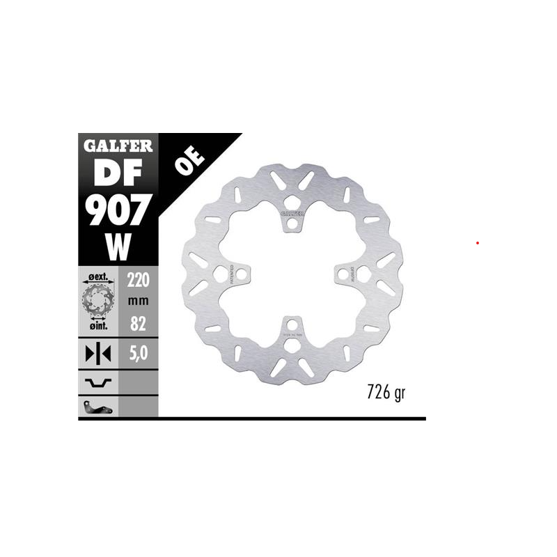 disco freno moto galfer wave fijo 220x5mm df907w