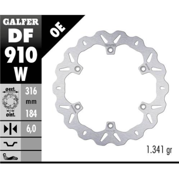 disco freno moto galfer wave fijo 316x6mm df910w