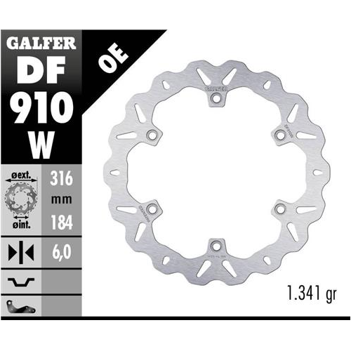 disco freno moto galfer wave fijo 316x6mm df910w