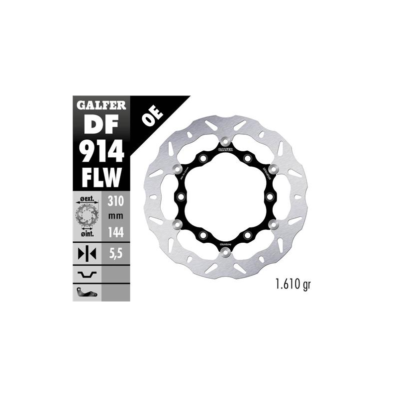 disco freno moto galfer wave flotante 220x4mm df91