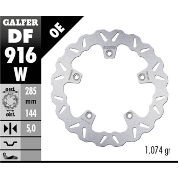 disco freno moto galfer wave fijo 285x5mm df916w