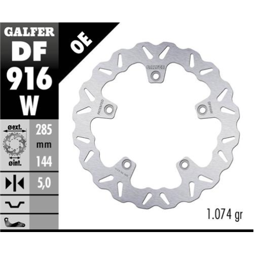 disco freno moto galfer wave fijo 285x5mm df916w