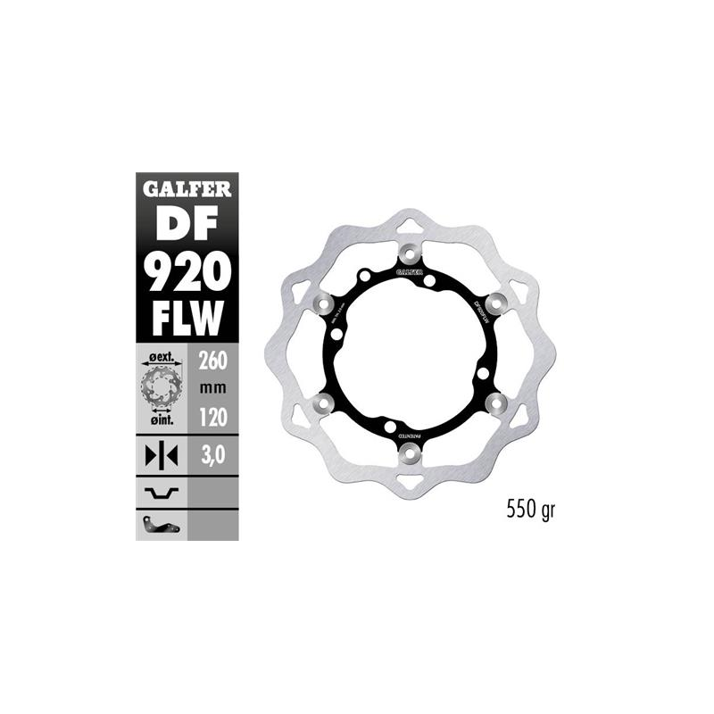 disco freno moto galfer wave flotante 260x3mm df92