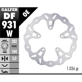 disco freno moto galfer wave fijo 282x5mm df931w