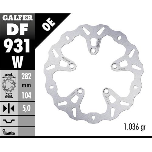 disco freno moto galfer wave fijo 282x5mm df931w