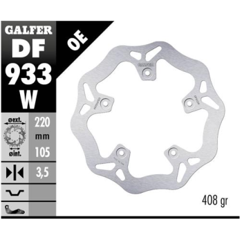 disco freno moto galfer wave fijo 220x3 5mm df933w
