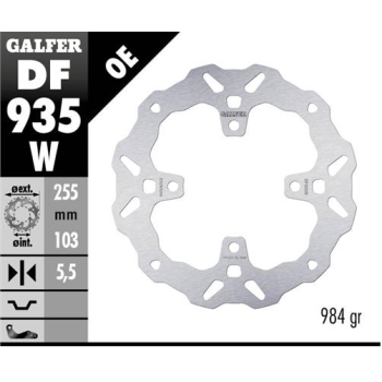 disco freno moto galfer wave fijo 255x5 5mm df935w