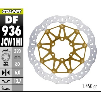 disco freno delantero galfer df936jcw1hi wave competicion bmw s1000 m1000