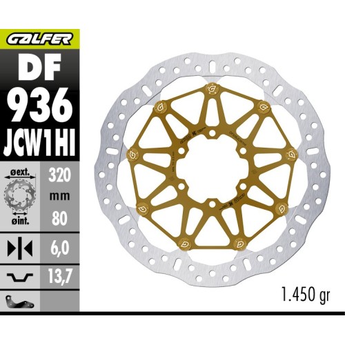 disco freno delantero galfer df936jcw1hi wave competicion bmw s1000 m1000