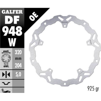 disco freno moto galfer wave fijo 320x5mm df948w