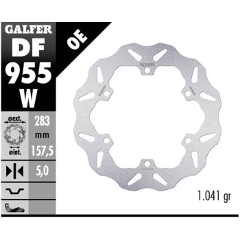 disco freno moto galfer wave fijo 283x5mm df955w