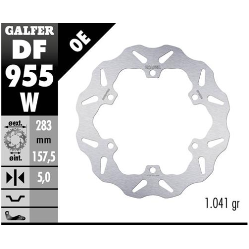 disco freno moto galfer wave fijo 283x5mm df955w