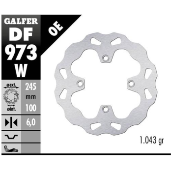 disco freno moto galfer wave fijo 245x6mm df973w