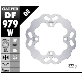 disco freno moto galfer wave fijo 245x6mm df979w