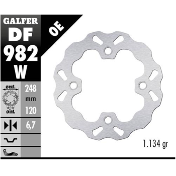 disco freno moto galfer wave fijo 248x6 9mm df982w