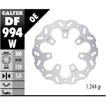 disco freno moto galfer wave fijo 300x5mm df994w