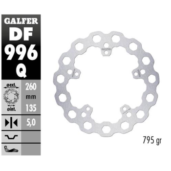 disco freno moto moto fijo galfer qubic 260x5 df99