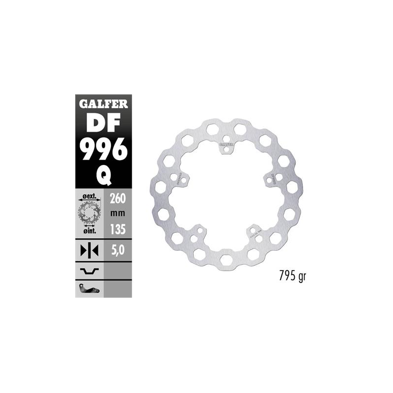 disco freno moto moto fijo galfer qubic 260x5 df99