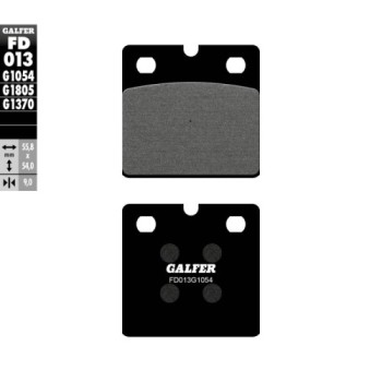 pastillas de freno galfer fd013g1054 semimetalicas delanteras para moto