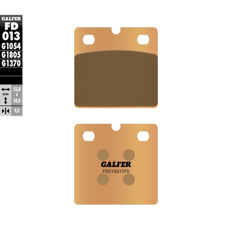 pastillas de freno moto galfer sinter street fd013