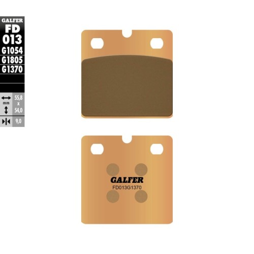 pastillas de freno moto galfer sinter street fd013