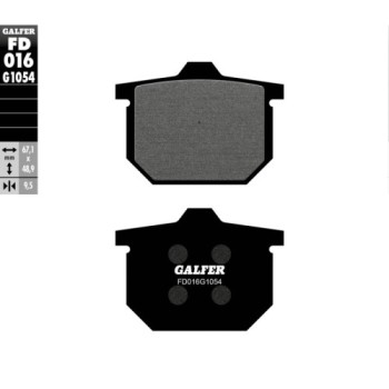 pastillas de freno moto galfer semi metal fd016g10