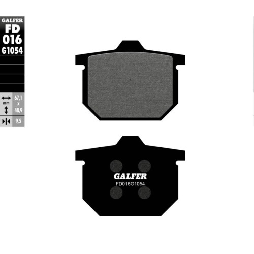 pastillas de freno moto galfer semi metal fd016g10