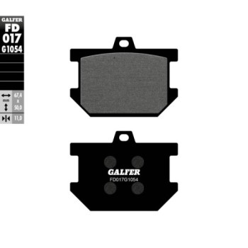 pastillas de freno moto galfer semi metal fd017g10