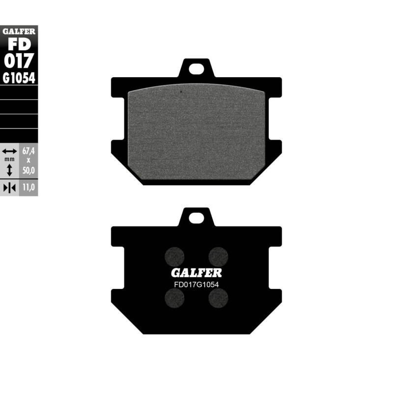 pastillas de freno moto galfer semi metal fd017g10
