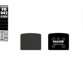 pastillas de freno moto galfer semi metal fd042g10