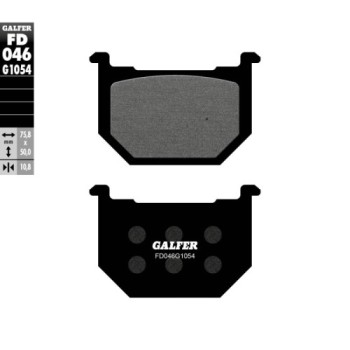 pastillas de freno moto galfer semi metal fd046g10