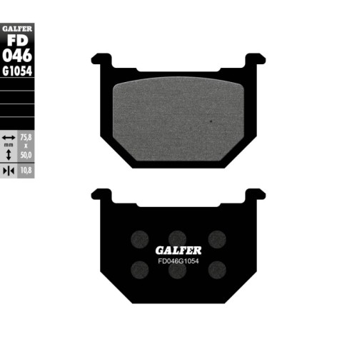 pastillas de freno moto galfer semi metal fd046g10
