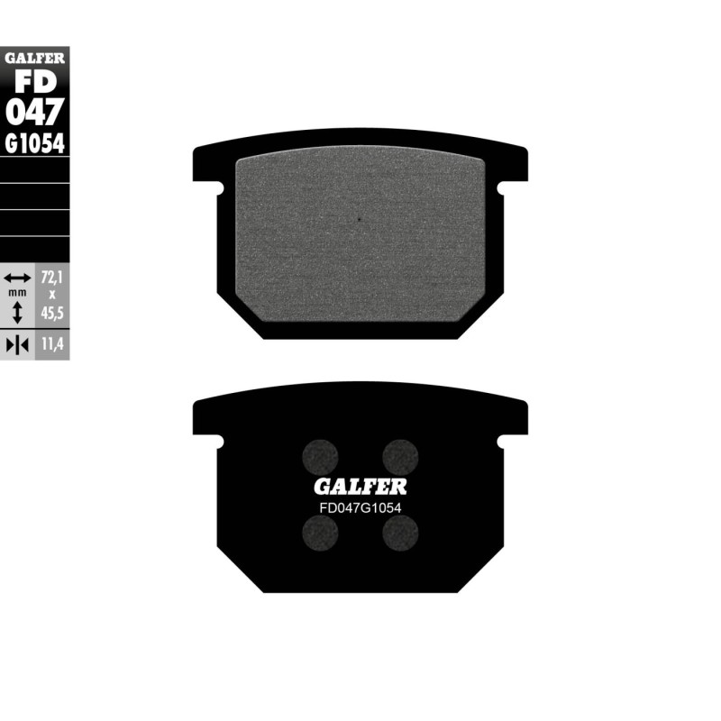 pastillas de freno moto galfer semi metal fd047g10