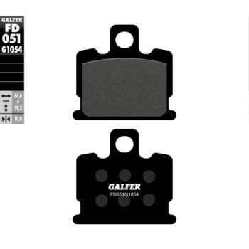 pastillas de freno moto galfer semi metal fd051g10