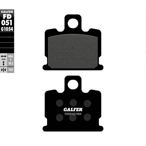 pastillas de freno moto galfer semi metal fd051g10