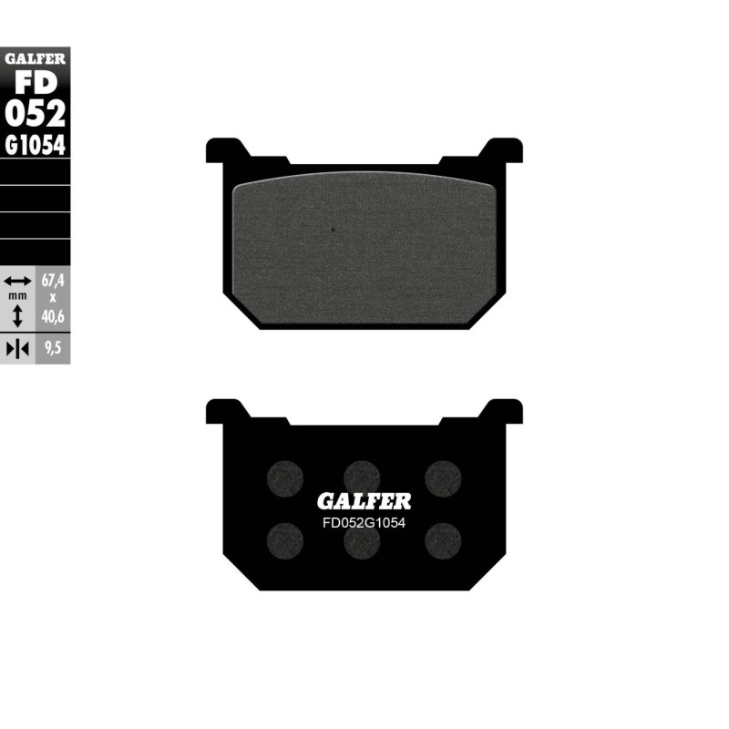 pastillas de freno moto galfer semi metal fd052g10