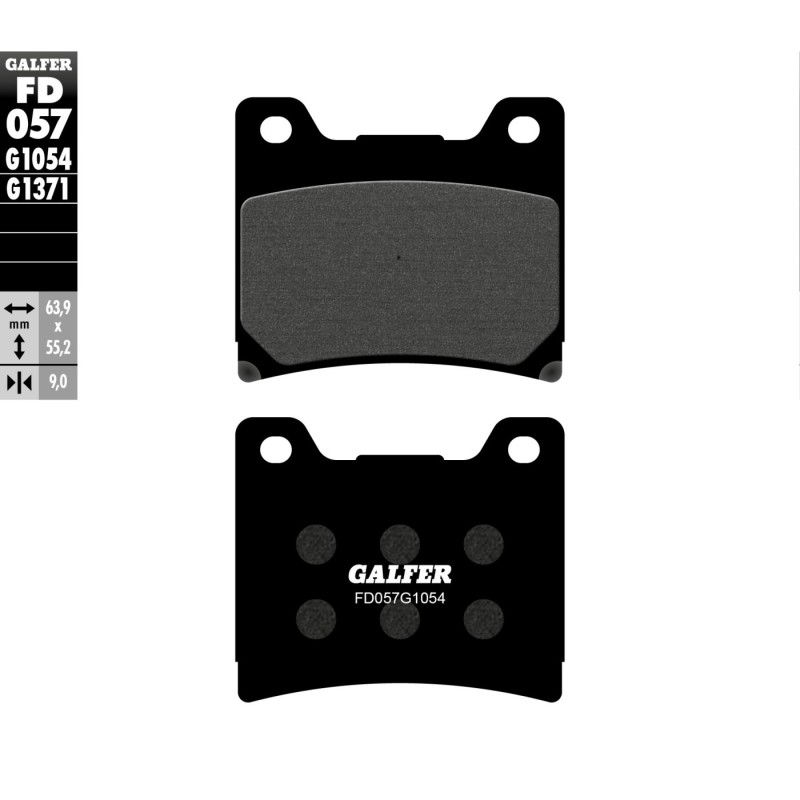 pastillas de freno moto galfer semi metal fd057g10