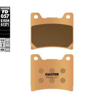pastillas de freno moto galfer sinter street fd057