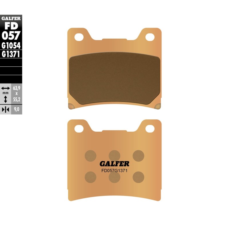 pastillas de freno moto galfer sinter street fd057